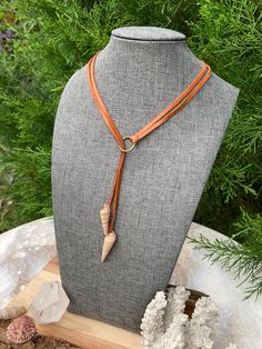 ✨lariat style choker necklace of brown leather lace and adorned with North Carolina auger seashells Beaufort Nc, Leather Lace, Leather And Lace, Sea Shells, North Carolina, Brown Leather, Choker, Choker Necklace, Beauty Book