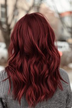 Check out our roundup of over 30 chic burgundy hair color ideas that are set to transform your look. From the dark red purple hair you see here to vibrant mahogany shades, find your next hair inspiration here! Click the pin to find your burgundy inspiration! Eyebrow Color For Red Hair, Ginger Purple Hair, Dark Red Dyed Hair, Red Hair Fair Skin, Dark Red Purple Hair, Pink Red Hair, Burgundy Hair With Highlights, Burgundy Hair Color Ideas, Warm Red Hair