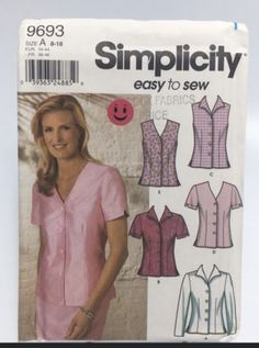 a woman's blouse and top sewing pattern