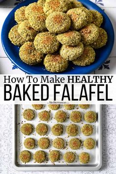 how to make healthy baked falafel is an easy and delicious appetizer