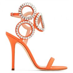 Louis Vuitton Heels, Exotic Shoes, Party High Heels, Orange Heels, Giuseppe Zanotti Heels, Pointy Toe Heels, Crystal Sandals, Faux Fur Boots, Unique Shoes