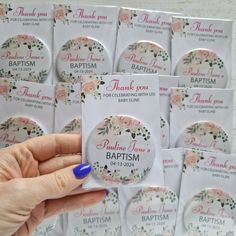 This handmade magnet is a perfect way to show appreciation to your guests for joining the celebration of your child's baptism or christening. Personalize the magnet with your own text to make it an even more special gift for your guests. Thank your guests in a unique way with this personalized magnet favor! What's including: Round Magnet - 58mm/2.28″ Paper card 70x95mm/2.75″x3.74″ Clear plastic bag How to order -Choose set of magnets -Write your personalized text -Add to cart -Upgrade standard s Ref Magnet, Magnet Party Favors, Wedding Favor Magnets, Baby Shower Magnet Favors, Ref Magnet Baptismal Souvenir, Small Thank You Gift, Cocoppa Wallpaper, Clear Plastic Bags, Show Appreciation