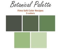 the color scheme for this pantoneal palette is green and has five different shades