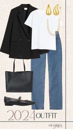 2024 Outfit | 2024 Fashion | Fashion Inspo French Outfits, Spring Inspo, Outfit Primavera, Business Casual Outfits For Work, Mode Jeans, Mode Casual, Minimal Outfit, Stylish Work Outfits