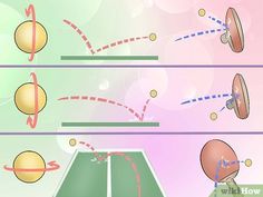 the tennis court has two balls on it and one ball is flying towards the net