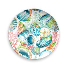 Sandbar Brights 8.5 Salad Plate TarHong Indigo Pool Patio BBQ Bunny Dishes, Melamine Dinnerware, Plate Crafts, Shattered Glass, Disposable Tableware, Salad Plate, Outdoor Entertaining, Salad Plates, Plate Sets