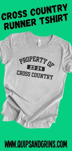 a t - shirt with the words cross country runner tshirt on it in black