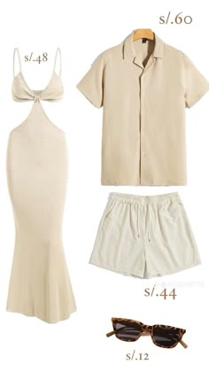 Shein Couple Outfits Summer, Summer Matching Outfits For Couples, Cruise Couple Outfits, Vacation Couple Outfits, Matching Vacation Outfits For Couples, Beach Matching Outfits, Matching Cruise Outfits, Couples Summer Outfits, Summer Couple Outfits