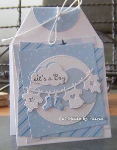 This card is cute, but there's a great tip for layering at this site! Cricut Cards, Birthday Cards Diy