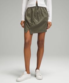 Feels Like Summer. This Sporty Mini Skirt Features A Soft Pull-On Waistband, Lightweight Fabric, And Playful Ruched Details. Designed For Casual. Front Pockets With Interior Card Sleeve. Pull-On Waistband. | High-Rise Ruched Mini Skirt Ruched Mini Skirt, Feels Like Summer, Travel Outfits, Card Sleeve, Women's Skirts, Water Resistant Fabric, Skirt Design, Travel Outfit, Lightweight Fabric