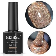 gold brown glitter gel nail polish Cute Short Christmas Nails, Short Christmas Nails, Christmas Acrylic Nails, Christmas Nail Polish, Christmas Nail Colors, Glitter Gel Nail Polish, Glitzy Glam, Festive Nail Designs, Brown Glitter