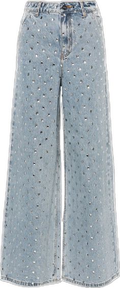 Embellished Straight Leg Denim Pants, Embellished Denim Blue Straight Leg Jeans, Embellished Denim Blue Straight Leg Bottoms, Embellished Straight Leg Denim Blue Jeans, Embellished High Rise Denim Jeans, High Rise Embellished Denim Jeans, Blue Embellished Straight Leg Bottoms, Medium Wash Embellished Straight Leg Bottoms, Bohemian Wedding Guest