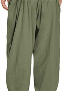 Gender: Men'sPants Type: Summer Pants, Linen Pants, Beach Pants, TrousersStyle: Streetwear, DesignerOccasion: Casual, Daily, HolidayFabric: Linen / Cotton BlendDesign: Elastic Waist, DrawstringWaistline: Mid WaistPattern: PlainSeason: Spring SummerFunction: Comfort, BreathableFit Type: Regular FitFly Type: Elasticity, Drawstring Solid Color Vacation Harem Pants With Pockets, High Waist Harem Pants With Pockets For Vacation, Baggy Solid Color Pants For Vacation, Baggy Harem Pants With Pockets For Vacation, Wide-leg Cargo Pants With Pockets For Vacation, Vacation Wide-leg Cargo Pants With Pockets, Baggy Solid Color Khaki Bottoms, Baggy Khaki Bottoms Solid Color, Baggy Solid Color Cargo Pants For Summer