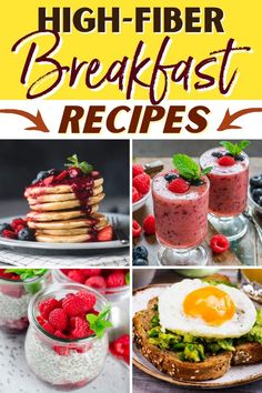 high - fiber breakfast recipes that are easy to make and delicious for the whole family