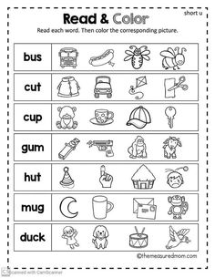 the worksheet for reading and writing words with pictures on it, including an image of