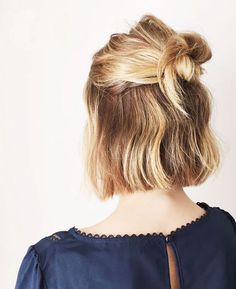 15 Hairstyle Ideas to Inspire Your Half Buns Short Summer Haircuts, Lob Styling, Blonde Bob Haircut, Second Day Hairstyles, Cool Short Hairstyles, Health Hacks, Short Hair Color, Penteado Cabelo Curto, 짧은 머리