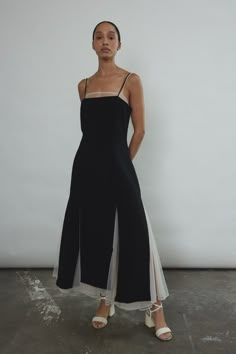 Theodora Dress – Kamperett Sheer Black Tie Dress, Cocktail Style Outfits, Sleek Futuristic Fashion, Minimal Dresses, Dress Layering, A Line Midi Dress, Dress Over Pants, Camille Dress, Midi Dress Outfit