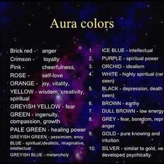 Aura colors Kartu Tarot, Aura Reading, Witches Broom, Witchy Tips, Broom Closet, Witchcraft For Beginners, Psychic Development