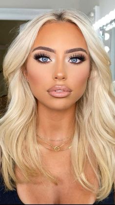 model: Gabriella Ferrelli #makeup #makeupinspo #njmakeup #nycmakeup #mua Pageant Makeup For Blondes, Pagent Makeup, Pageant Hair And Makeup, Bridal Makeup For Blondes, Pageant Makeup, Blonde With Blue Eyes, Blonde Hair Makeup, Pageant Hair, Formal Makeup