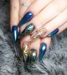 Medieval Nail Design, Steampunk Nails, Angel Nails, Cute Nails For Fall, Edgy Nails, Pretty Gel Nails, Higher Design, Dream Nails, Wedding Nails