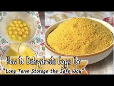 how to dehydraate eggs for long term storage the safe way