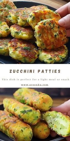 zucchini patties are the perfect appetizer for any meal