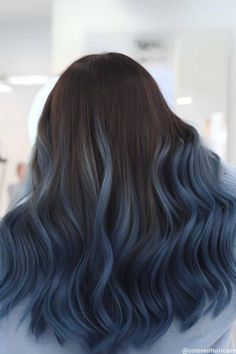 15 Stunning Balayage Ideas for Black Hair. How to Nail The On-Trend Look. 11 Blue Balayage Hair, Balayage On Black Hair, Black Hair Ideas, Blue Balayage, Hair Dye Brands, Ideas For Black Hair, Hair Dye Removal, Balayage Ideas, Grey Hair Dye