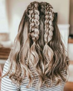 Cool Braid Hairstyles, Peinados Fáciles Para Cabello Corto, Cool Braids, Hair Stylies, Teen Hairstyles, Easy Hairstyles For Long Hair, Braids For Long Hair, Everyday Hairstyles