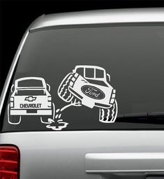 an image of a sticker on the back of a car