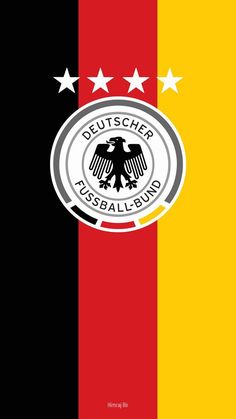 the german flag with three stars on it