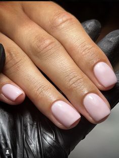 Baby Pink  Collar    Bare Nails Embellished   Nail,Hand & Foot Care Baby Pink Nails Short Square, Baby Pink Biab Nails, Baby Pink Gel Nails Short, Baby Pink Nails Short, Gel Nails Rose, Ongles Rose Pastel, Pale Nails, Square Gel Nails, Office Nails