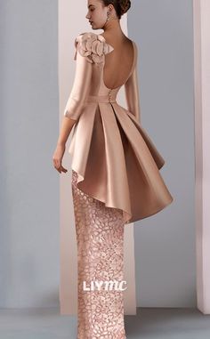 Fitted Half-sleeve Evening Dress For Wedding, Fitted Half Sleeve Evening Dress For Wedding, Fitted Mother Of The Bride Dress With 3/4 Sleeves, Elegant Half Sleeve Formal Evening Dress, Elegant Long Sleeve Champagne Mother Of The Bride Dress, Elegant Champagne Long Sleeve Mother Of The Bride Dress, Mother Of The Bride Fashion, Bridal Maxi Dress, Wedding Guest Gowns