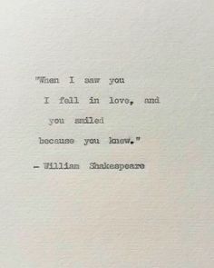 an old typewriter with the words william shakespearemore written in black ink on white paper