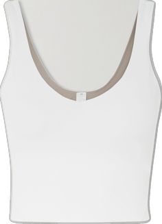 Lululemon Stretch Tank Top, Lululemon Tank Top With Built-in Bra, Lululemon Sleeveless Tank Top With Built-in Bra, White Sleeveless Lululemon Activewear, Lululemon White Sleeveless Activewear, Fitted White Lululemon Activewear, White Lululemon Gym Top, Lululemon Fitted Tank Top For Yoga, Fitted Lululemon Tank Top For Yoga