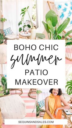 Boho Chic Summer Patio Makeover Apartment Patio, Apartment Patio Decor