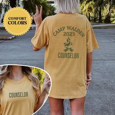 Introducing our exceptional Custom Camp Shirt, designed exclusively for summer camp counselors like you! This Custom Camp Shirt is the perfect attire to showcase your role as a camp counselor and make a lasting impression on campers and fellow staff members alike. Shipping Update: Orders will now be shipped out in 3-5 business days after ordered! Please let me know if you need rush shipping options or have any questions about delivery time. Thank you! :) More Info ------------------------------- Cheap Camp Shirt With Camp Collar For Vacation, Summer Camp Shirt, Simple Camping, Summer Camp Counselor, Camping Theme Birthday Party, Camp Counselor, Cabin Camping, Camping Theme, Camping Outfits