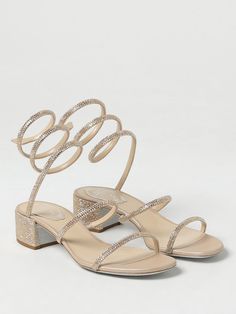 Find RENE CAOVILLA Flat Sandals on Editorialist. Flat Sandals RENE CAOVILLA Woman color Nude Caovilla Shoes, Rene Caovilla Shoes, Nude Flats, Heels Gold, Rhinestone Material, Glitter Heels, Rene Caovilla, Italian Fashion Designers, Shoes Woman