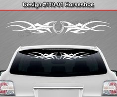 Sticky Creations - Design #110-01 Horseshoe 36"x4.25" #Horseshoe #Tribal #TribalAccent #Vinyl #Decal #Sticker #Graphic