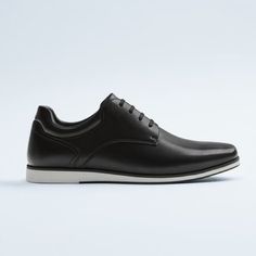 Brand New With Tags, Never Worn Casual Black Low-top Dress Shoes, Black Lace-up Dress Shoes With Contrast Sole, Black Lace-up Shoes With Contrast Sole For Business, Casual Black Dress Shoes For Business Casual, Black Low-top Lace-up Shoes For Business Casual, Classic Black Sneakers For Work, Black Sneakers With Rubber Sole For Business Casual, Black Business Casual Sneakers With Rubber Sole, Black Plain Toe Sneakers For Business Casual