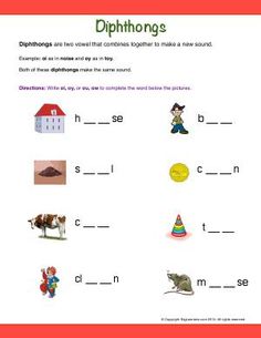 worksheet for beginning and ending the letter sounds with pictures to help students learn english