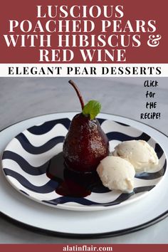 Treat yourself to an ELEGANT PEAR DESSERT that’s both sophisticated and flavorful! These LUSCIOUS POACHED PEARS are infused with fragrant HIBISCUS, spices, and rich RED WINE, perfect for holidays or special occasions. 🍐🍷✨ 🍽️ CLICK FOR THE RECIPE! 🍽️ #PoachedPears #ElegantDesserts #HibiscusRecipes #HolidayDesserts