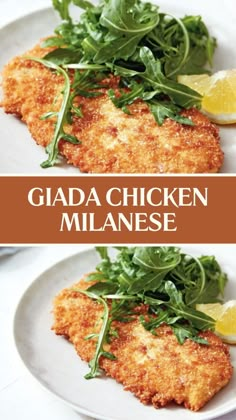 Giada Chicken Milanese Low Carb Chicken Milanese, Lemon Chicken Milanese, Easy Weeknight Gluten Free Dinners, Lazy Baked Chicken Milanese, European Recipes Dinners, Healthy Chicken Milanese Recipe, Dean And Deluca Recipes, Chicken Milanese Baked, Chicken Milanese Sauce