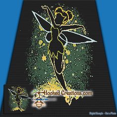 a cross stitch pattern with a fairy on it