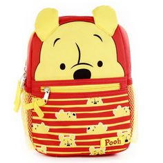 Pricing Is Firm Disney Winnie The Pooh Backpack Mini Child Harness 18m+ Insulated Red Yellow Comes In A Presentation Gift Box. The Winnie The Pooh Mini Backpack Is Perfect For Kids Aged 18 Months And Up. Comes With A Child Harness For Safety. The Winnie The Pooh Mini Backpack Is Perfect For Your Little One's Adventures. The Backpack Has A Fun Print With A Leash And Harness. There Is Plenty Of Room For All Your Necessities And Has A Large Size Front Pocket. Fully Functional And Insulated. Great F Disney Yellow School Bag, Yellow Disney School Bag, Cute Red Backpack For Disney Trips, Red Character Bag For School, Winnie The Pooh Backpack, Disney Accessories, Disney Winnie The Pooh, Fun Prints, Mini Backpack