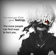 an anime character with white hair and red eyes is featured in this quote from the movie