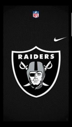 the oakland football team's logo on a black background