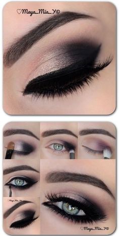 Make Up Step, Gold Eye Makeup Tutorial, Welcome To The Dark Side, Evening Eye Makeup, Sultry Makeup, Makeup Inspired, Beginners Eye Makeup, Eye Makeup Styles, Dramatic Eye Makeup