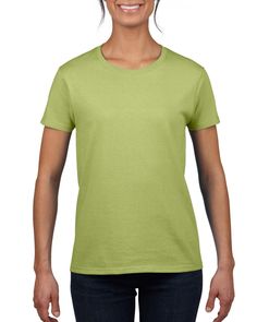 Gildan® 2000L Ultra Cotton® Women's T-Shirt Pistachio short sleeve  6.0 oz., 100% US cotton, 18/1 Ultra Cotton's heavweight fabric provides structure and durability in an extensive color palette, making it a great choice for everyday and workwear. Narrow width, rib collar Taped neck and shoulders for comfort and durability Classic fit, seamless body with a feminine pattern High-performing tear-away label; transitioning to recycled material Proud member of the U.S. Cotton Trust Protocol Made with OEKO-TEX certified low-impact dyes See Chart for sizing, these are a ladies fit Shipping 1-3 business day Feminine Pattern, Feminine Patterns, Business Team, Blank T Shirt, Blank T Shirts, Team Uniforms, Muscle Tank Tops, Printing Business, Cotton Tank Top