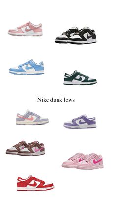 Nike 90s Shoes, Dunks Collection, Dunks Aesthetic, Best Dunks, Nike Dunk Lows, Dh Gate, Nike Dunks Low, Kawaii Logo, Panda Shoes