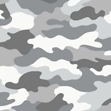 GREY CAMOUFLAGE WALLPAPER ARMY BOYS BEDROOM for sale online | eBay Grey Camo Wallpaper, Pink Camo Wallpaper, Camo Wall, Camouflage Wallpaper, Army Decor, Camo Wallpaper, Army Wallpaper, Grey Camo, Decal Paper